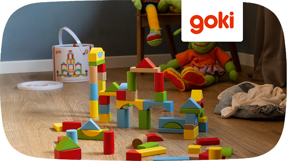 Finde nachhaltiges und hochwertiges Holzspielzeug von Goki für Kinder