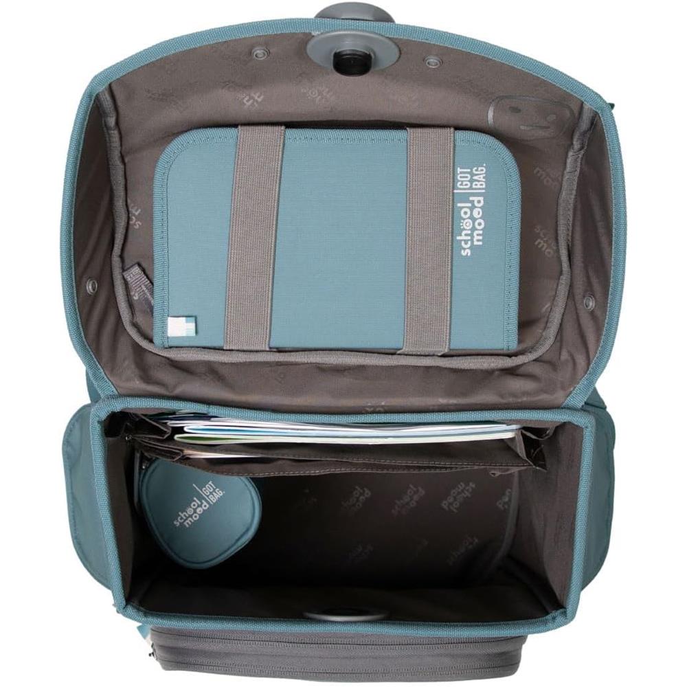 School-Mood Schulranzenset Timeless Pro Dolphin (Ocean Collection), 6-teilig