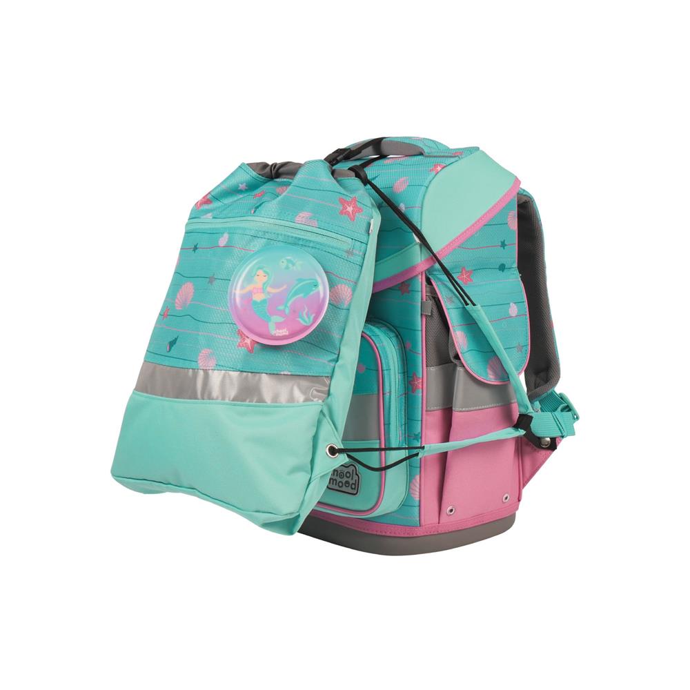 School-Mood Schulranzenset Timeless Air+ Lilly (Meerjungfrau, blau)