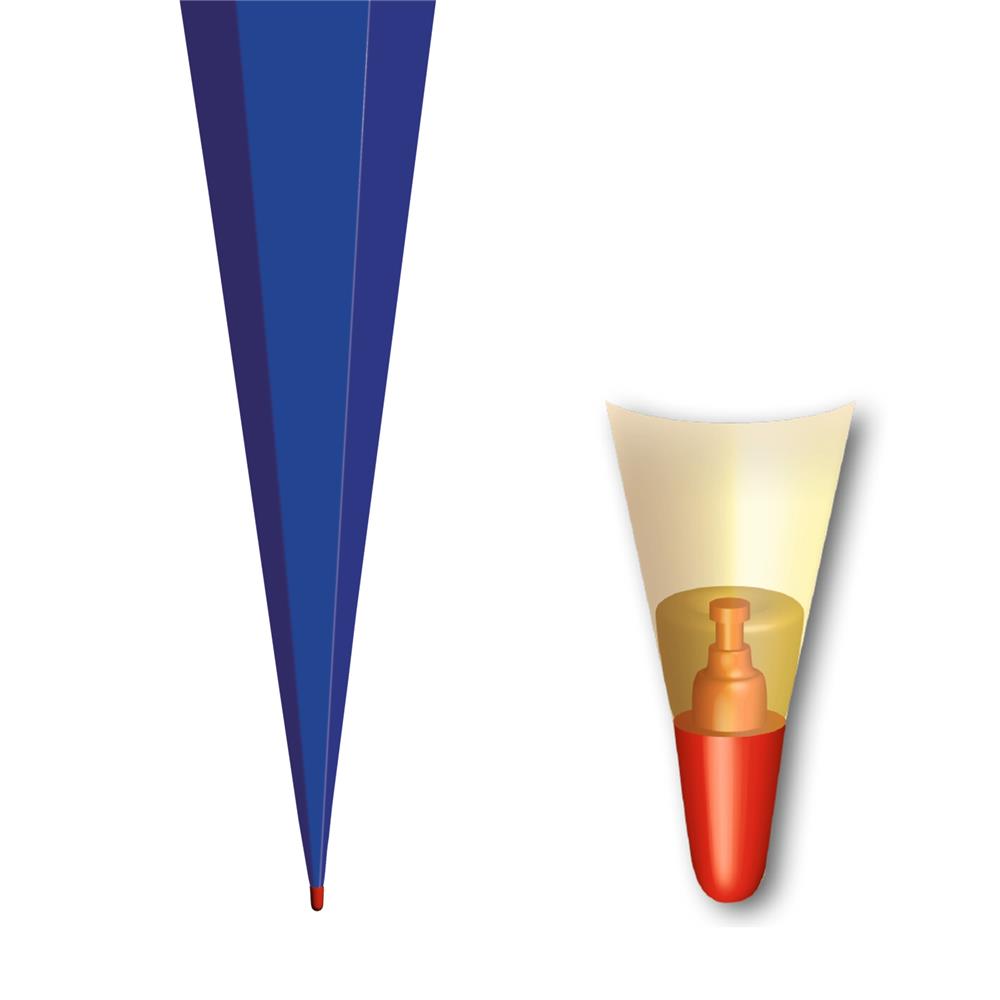 Roth Schultüte-Rohling/Basteltüte, ultramarinblau, 85cm, eckig, Rot(h)-Spitze, mit Tüllverschluss