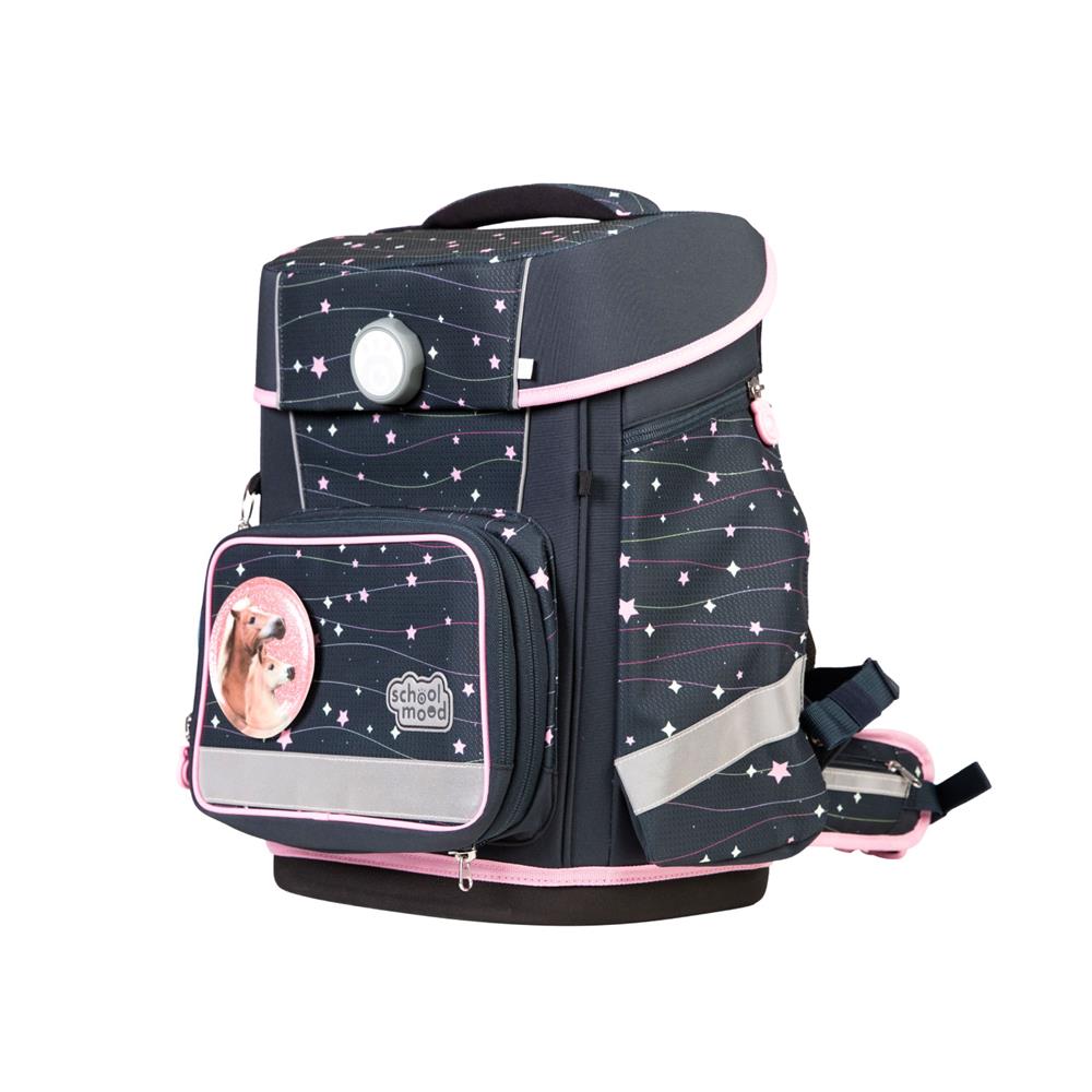 School-Mood Schulranzen Set Champion Maxx Pro Ella (Pony) 7-teilig mitwachsend