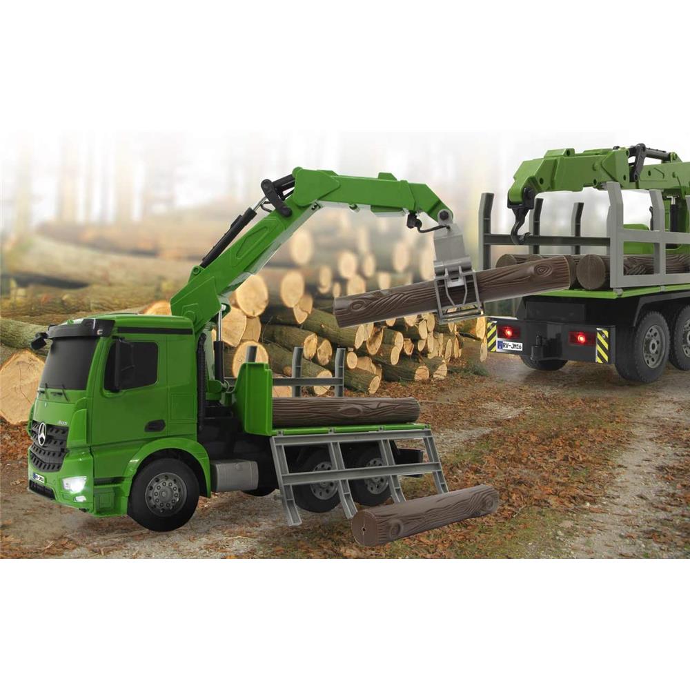Jamara Holztransporter Mercedes-Benz Arocs, 1:20, 2,4GHz, ferngesteuerter LKW