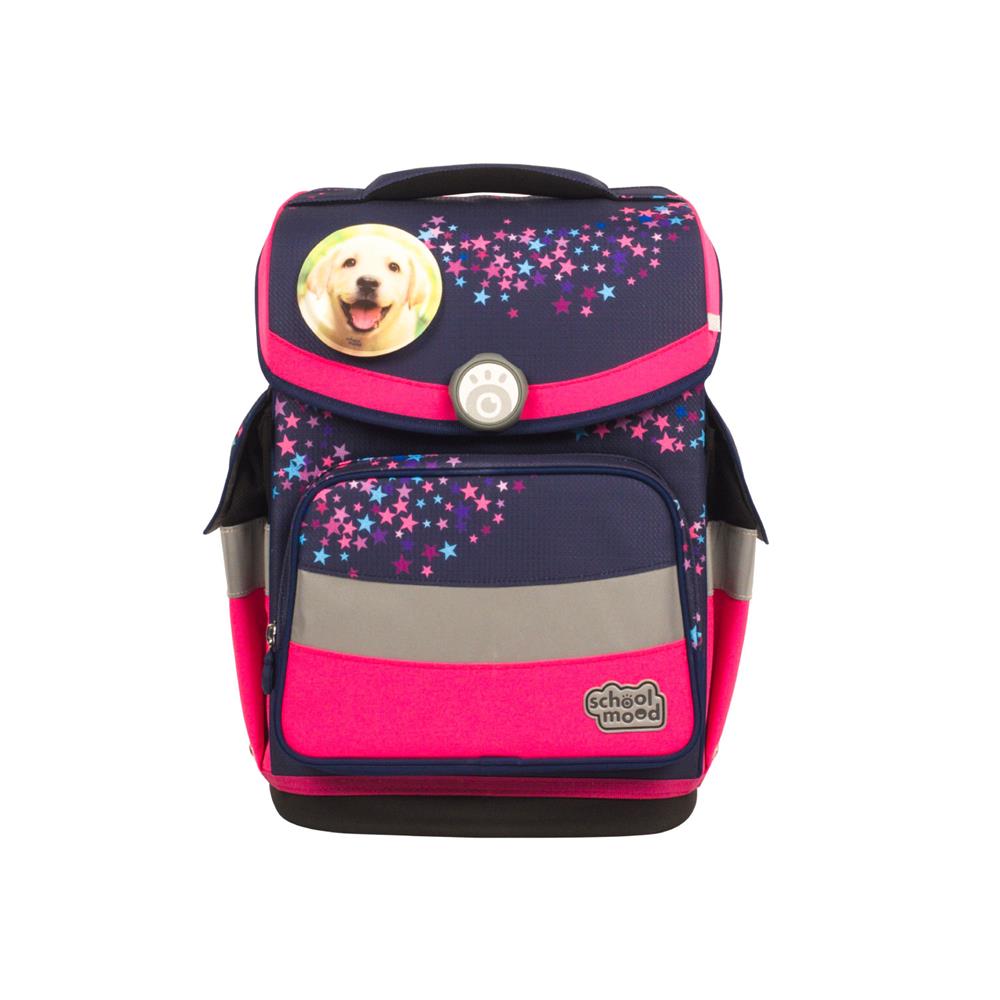 School-Mood Schulranzenset Timeless Air+ Leni (Hund, violett)