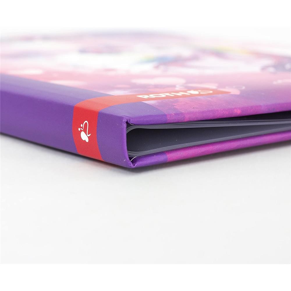 Roth Zeugnismappe Einhornportrait mit Glitzereffekt, mit 10 A4 Klarsichthüllen