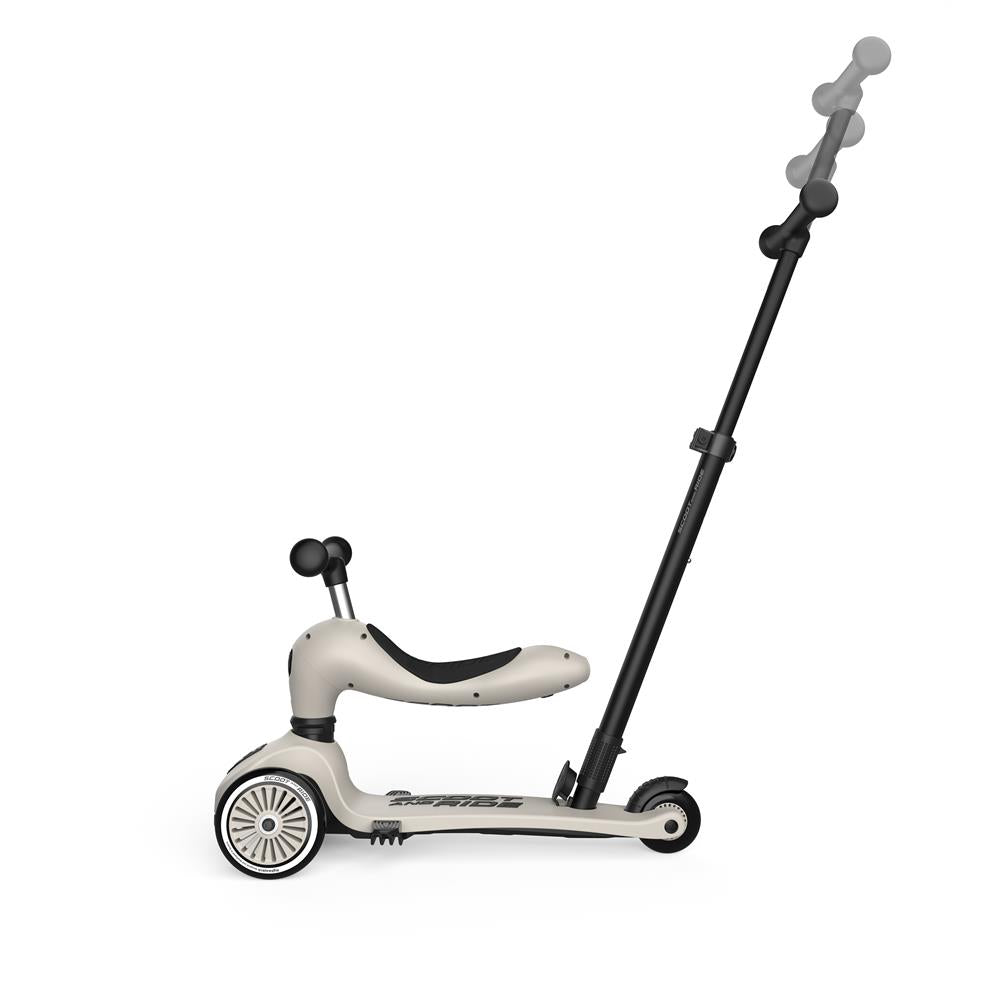 Scoot & Ride Highwaykick 1 Push and Go, ash - Kinderroller mit Schiebestange