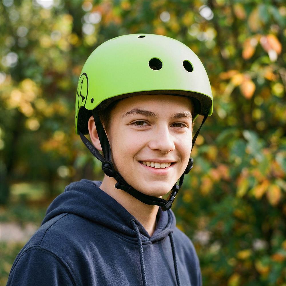 NILS EXTREME MTW001-2 Helm Größe L 58-61 cm Grün - Schutzhelm für Skatehelm Inliner Roller Fahrrad