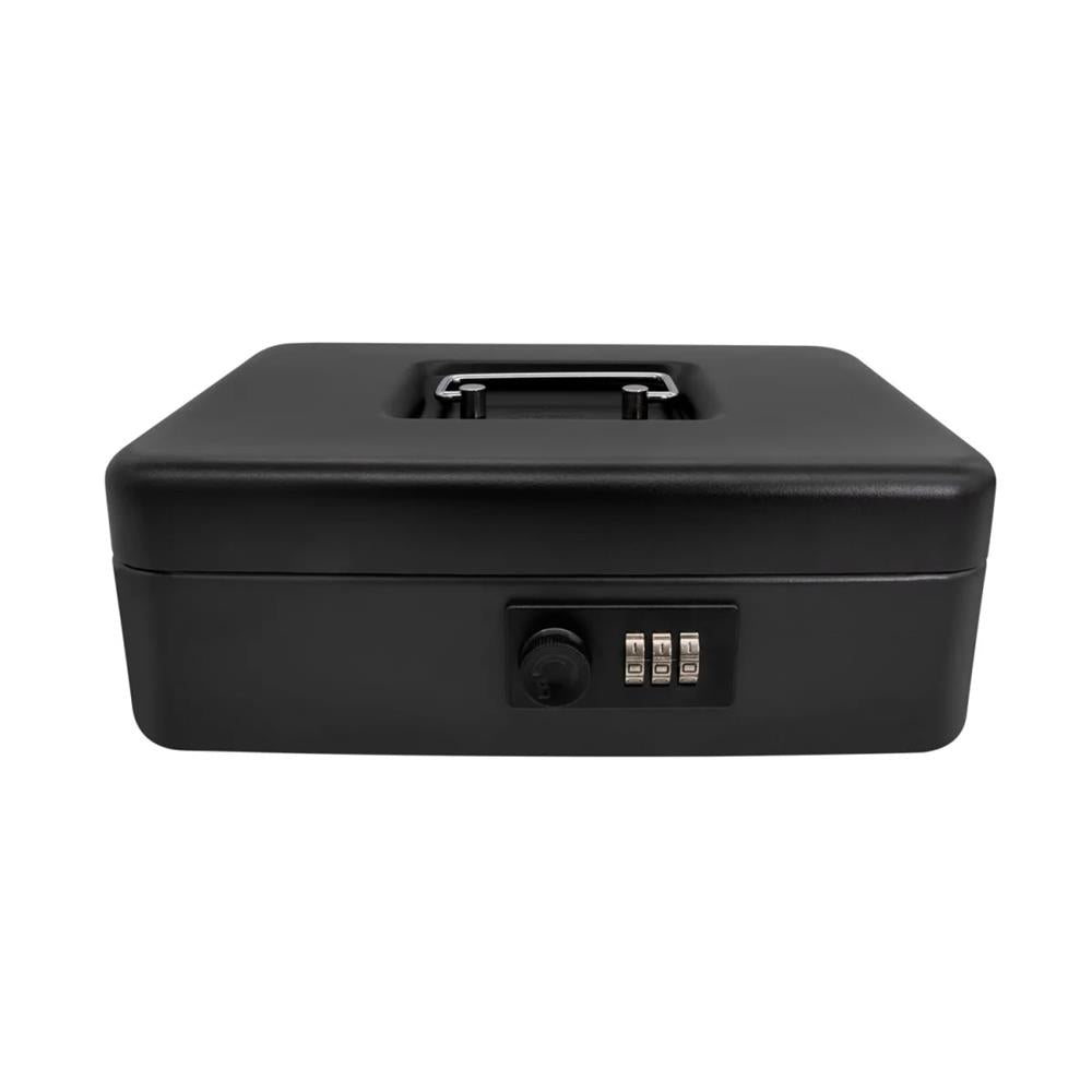 Idena Geldkassette mit Zahlenschloss, aus Metall, schwarz