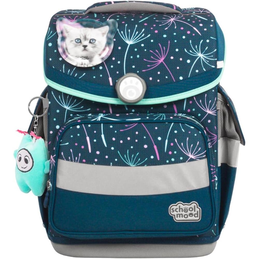 School-Mood Schulranzenset Timeless Pro Lina (Kätzchen), 7-teilig