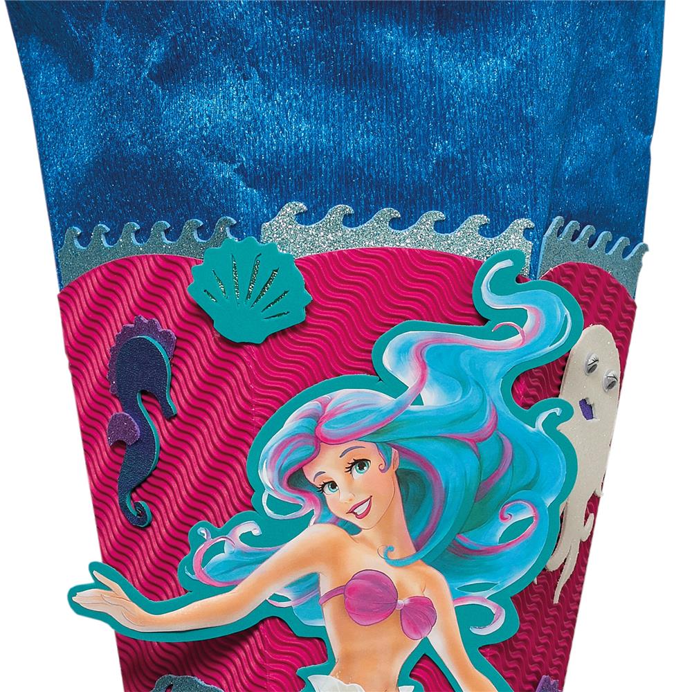 Roth Schultüte-Bastelset, Meerjungfrau, 68cm, eckig, Rot(h)-Spitze, Kreppverschluss