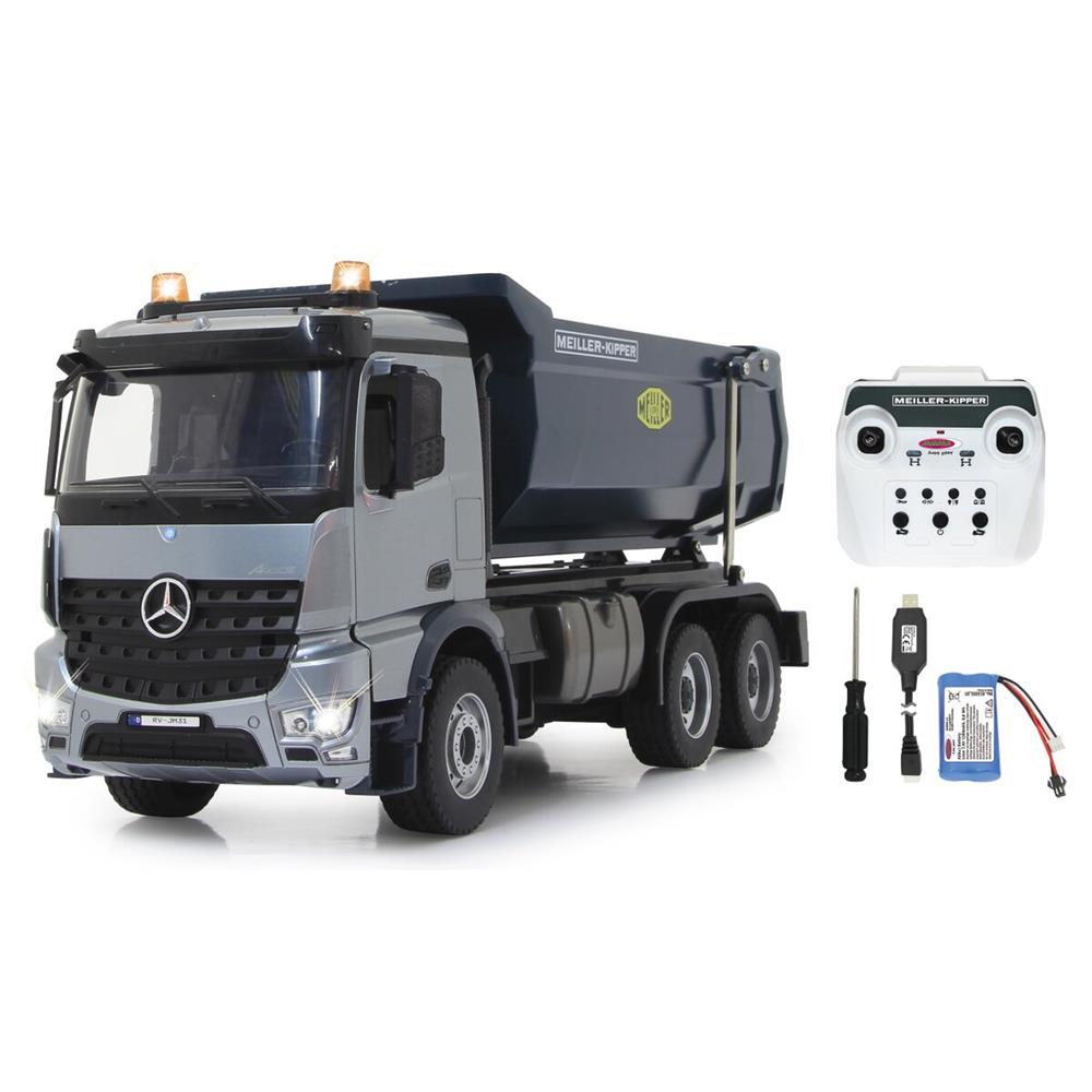 Jamara Muldenkipper Mercedes-Benz Arocs Metal Meiller, 1:20, 2,4GHz, mit Licht und Sound