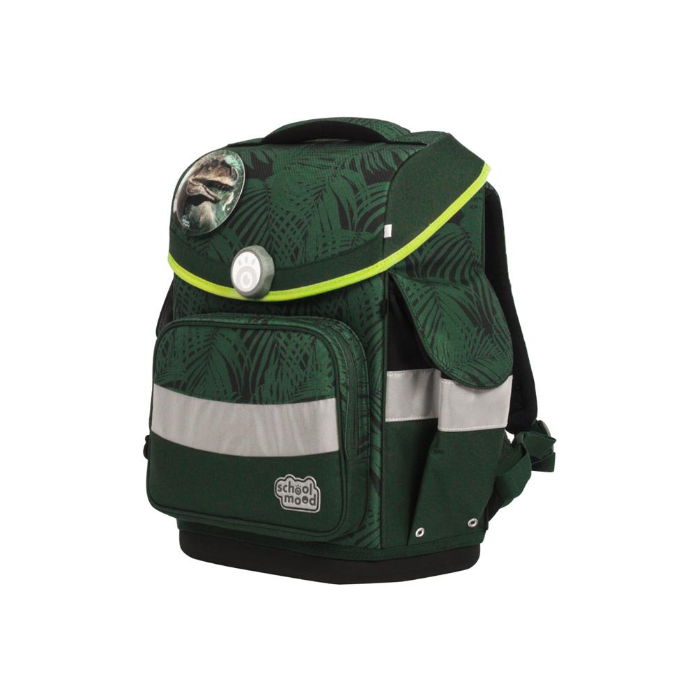 School-Mood Schulranzenset Timeless Air+ Daniel (Dinosaurier, grün)