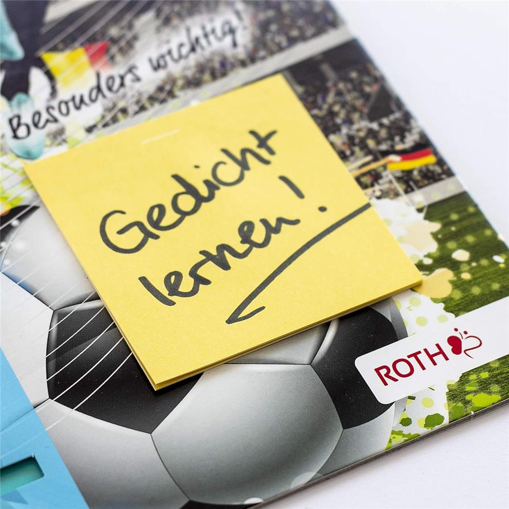 Roth Klipp&Klar Stundenplan Steck Fix, Fußballstar, A3, Kinder-Wochenplan