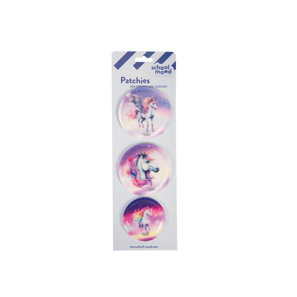 School-Mood Patchy Set Marie (Pegasus Einhorn) 3-teilig für Schulranzen