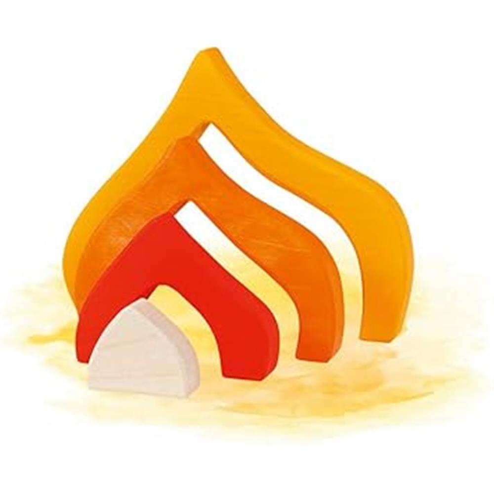 Goki Holzbausteine - Vier Jahreszeiten, bunt lackiert