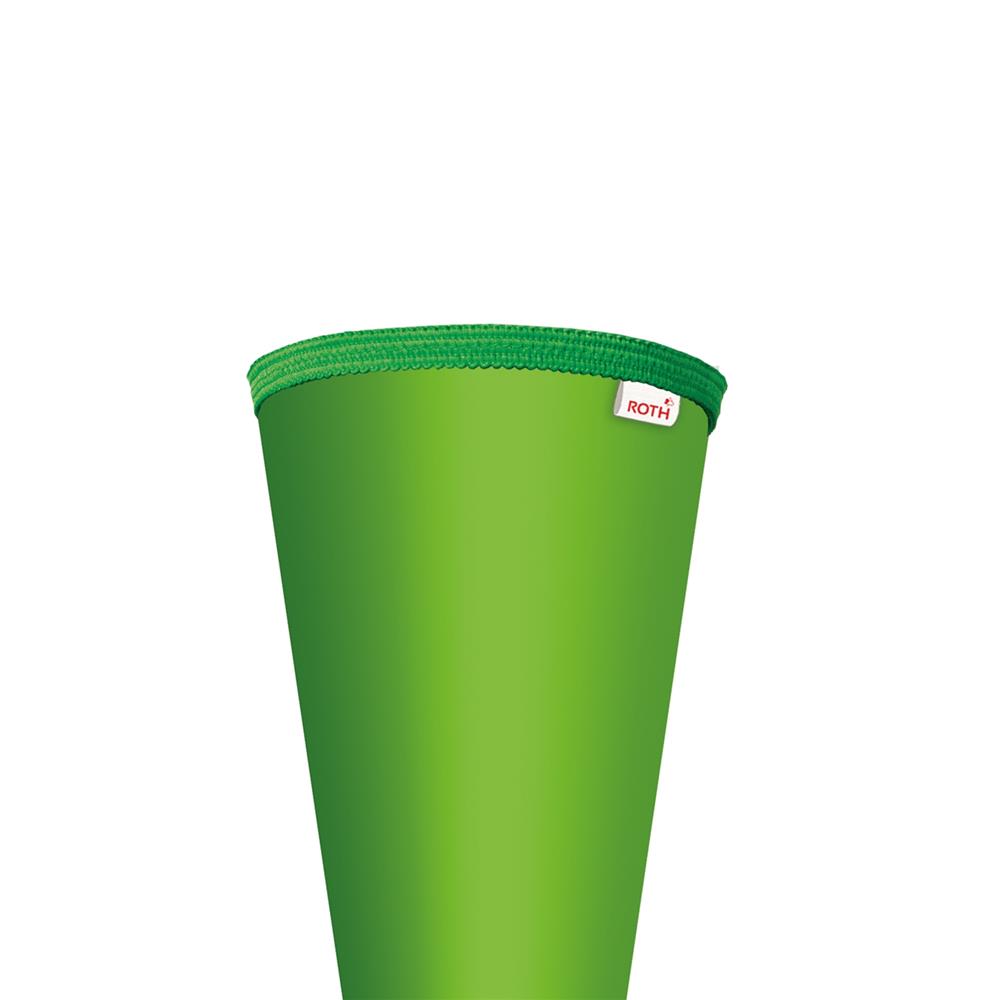 Roth Schultüte-Rohling/Basteltüte, grün, 70cm, rund, Rot(h)-Spitze, ohne Verschluss