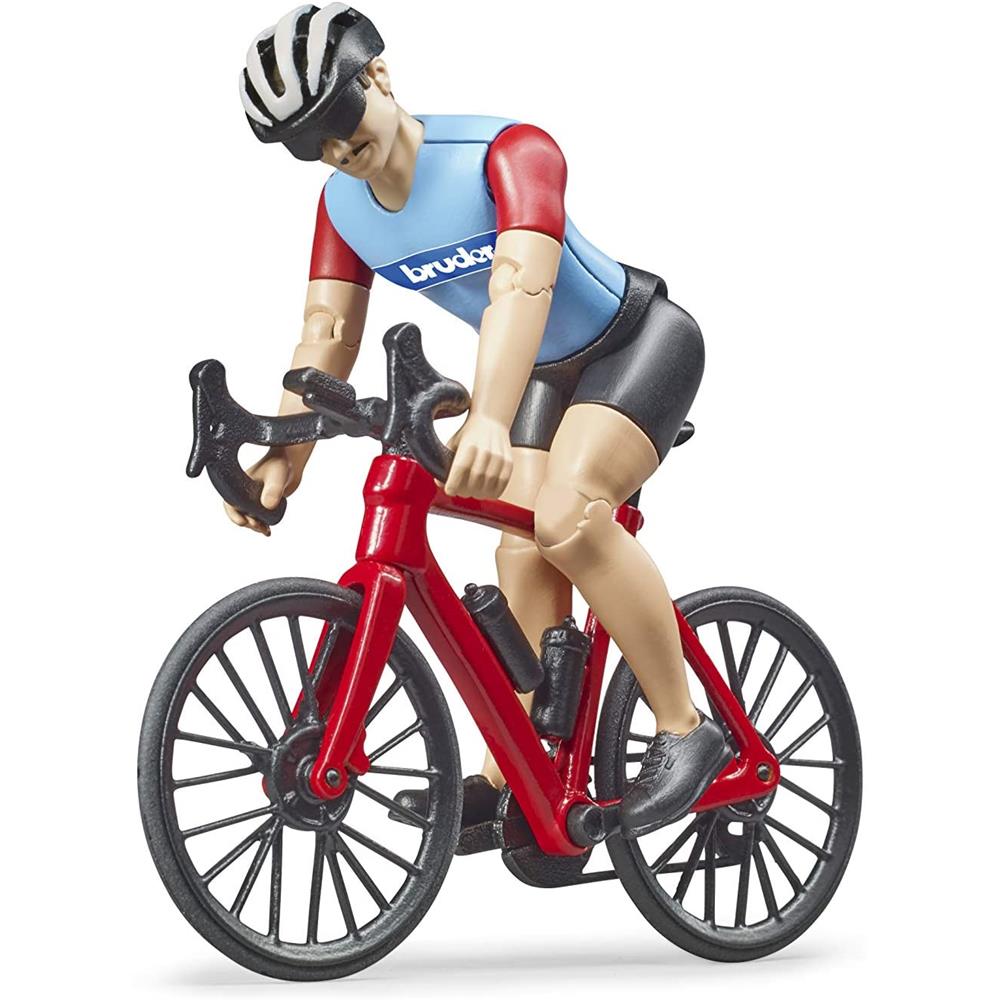 Bruder 63110 - bworld Rennrad mit Radfahrer
