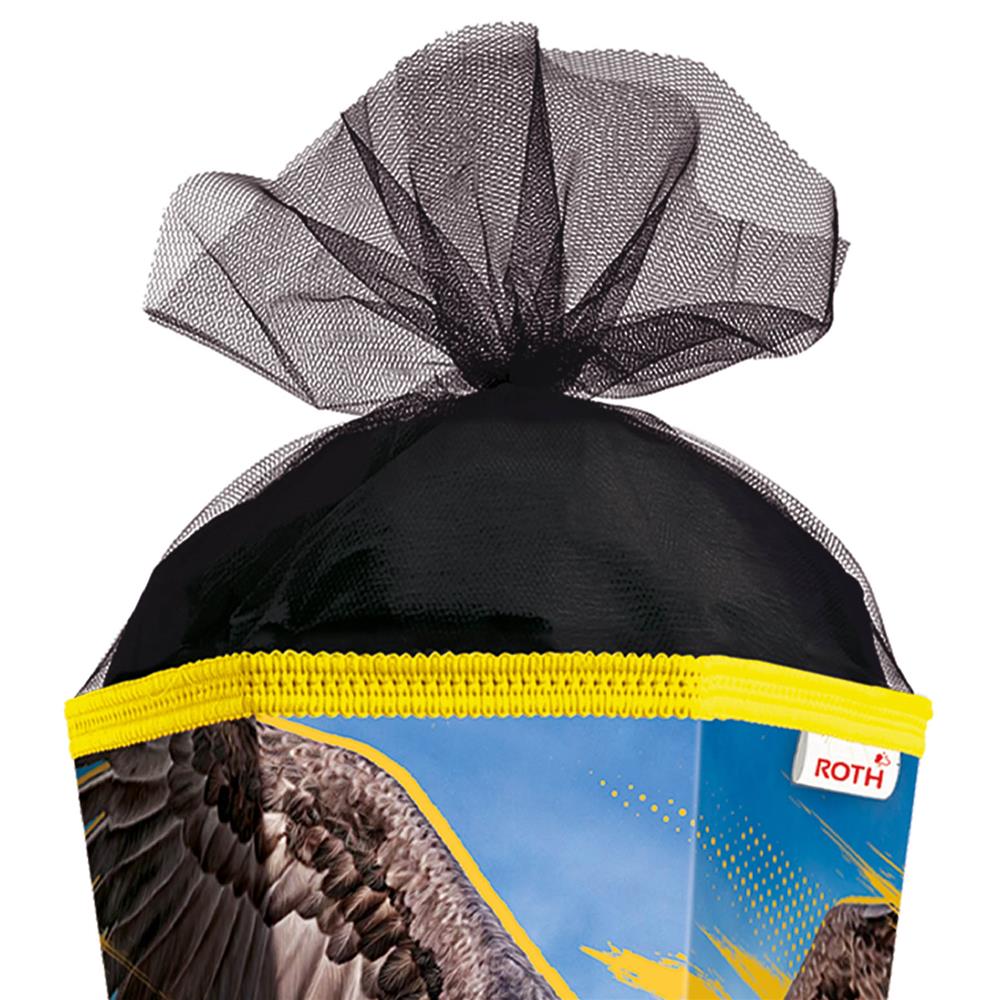 Roth Schultüte Seeadler, 85cm, eckig, Rot(h)-Spitze, Tüllverschluss