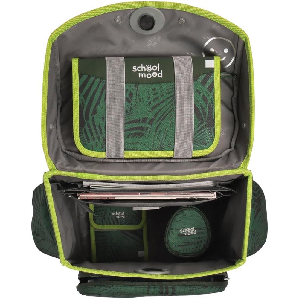 School-Mood Schulranzenset Timeless Pro, Daniel (Dino), 7-teilig