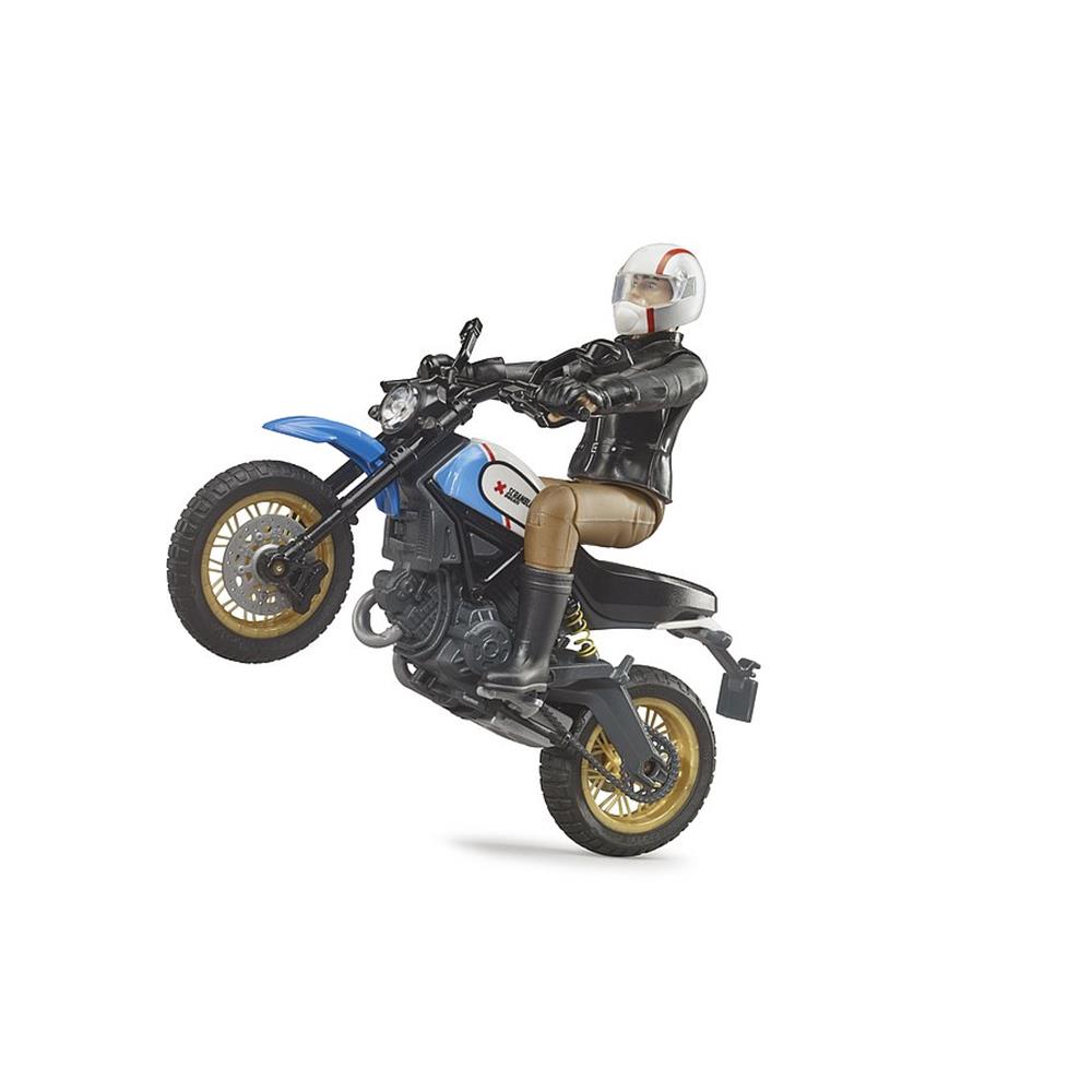 Bruder 63051 - Scrambler Ducati Desert Sled mit Fahrer