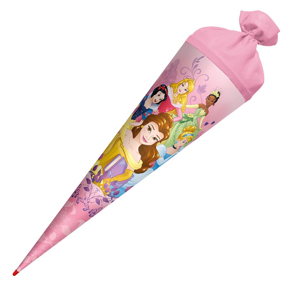Roth Schultüte Disney Princess, 70cm, rund, Rot(h)-Spitze, Filzverschluss