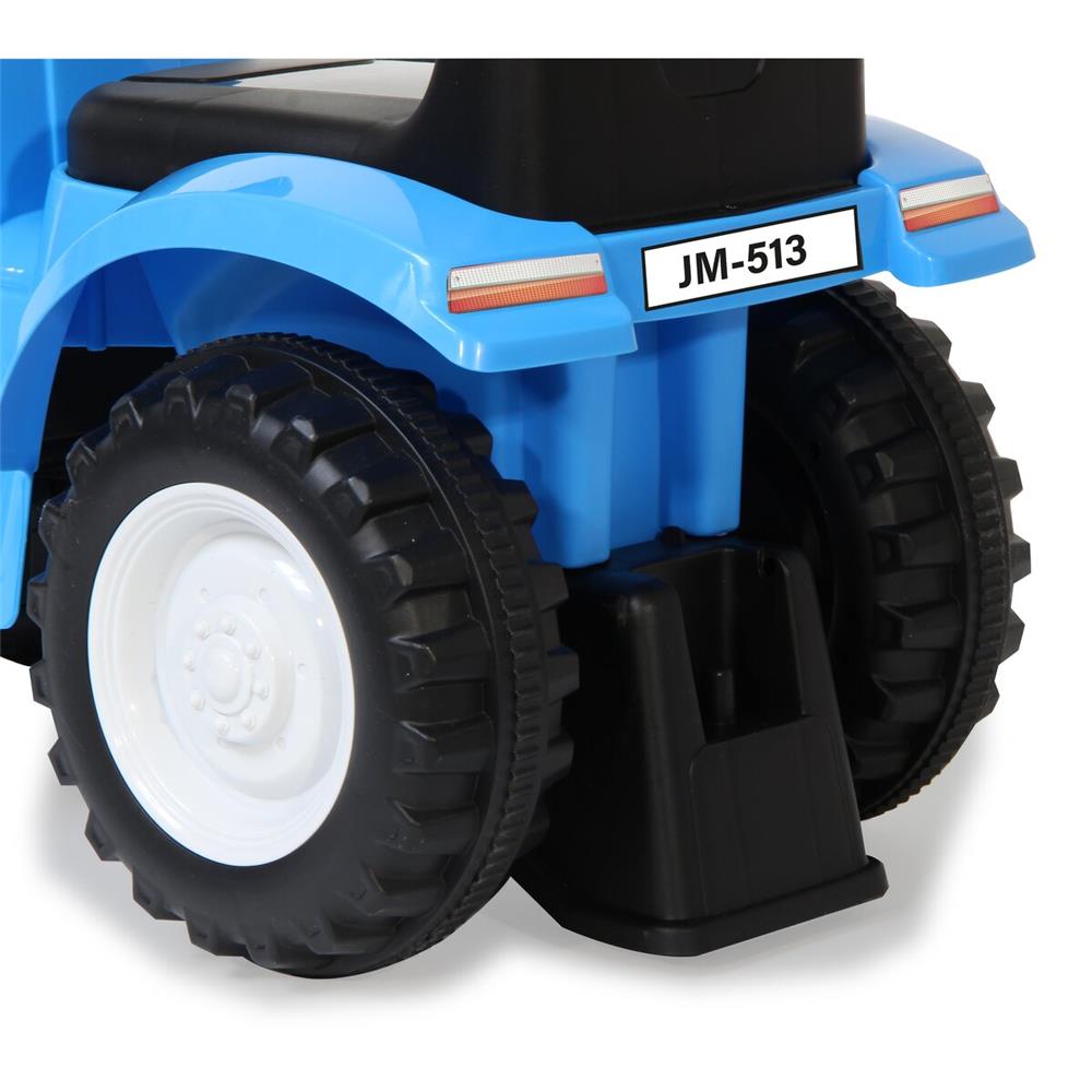 Jamara Rutscher New Holland T7 Traktor blau - Rutschfahrzeug, mit Anhänger