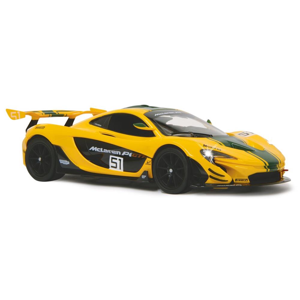 Jamara McLaren P1 GTR 1:14 gelb 2,4GHz Ferngesteuertes Auto mit LED Fahrlicht