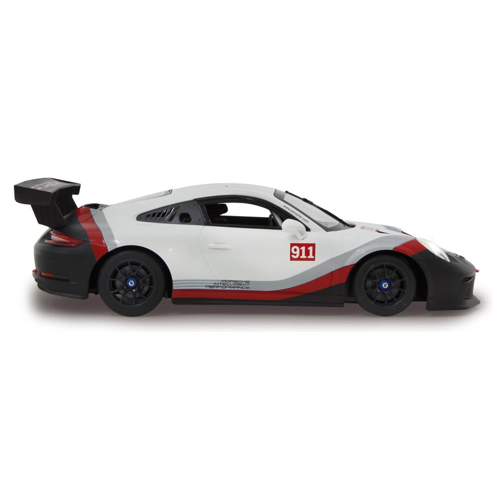 Jamara Porsche 911 GT3 Cup 1:14 weiß 2,4GHz Ferngesteuertes Auto mit LED Fahrlicht