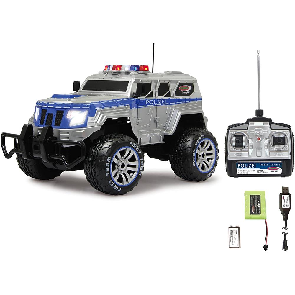 Jamara Polizei Panzerwagen Monstertruck, 1:12, 27MHz, LED inkl. Akku & Ladegerät
