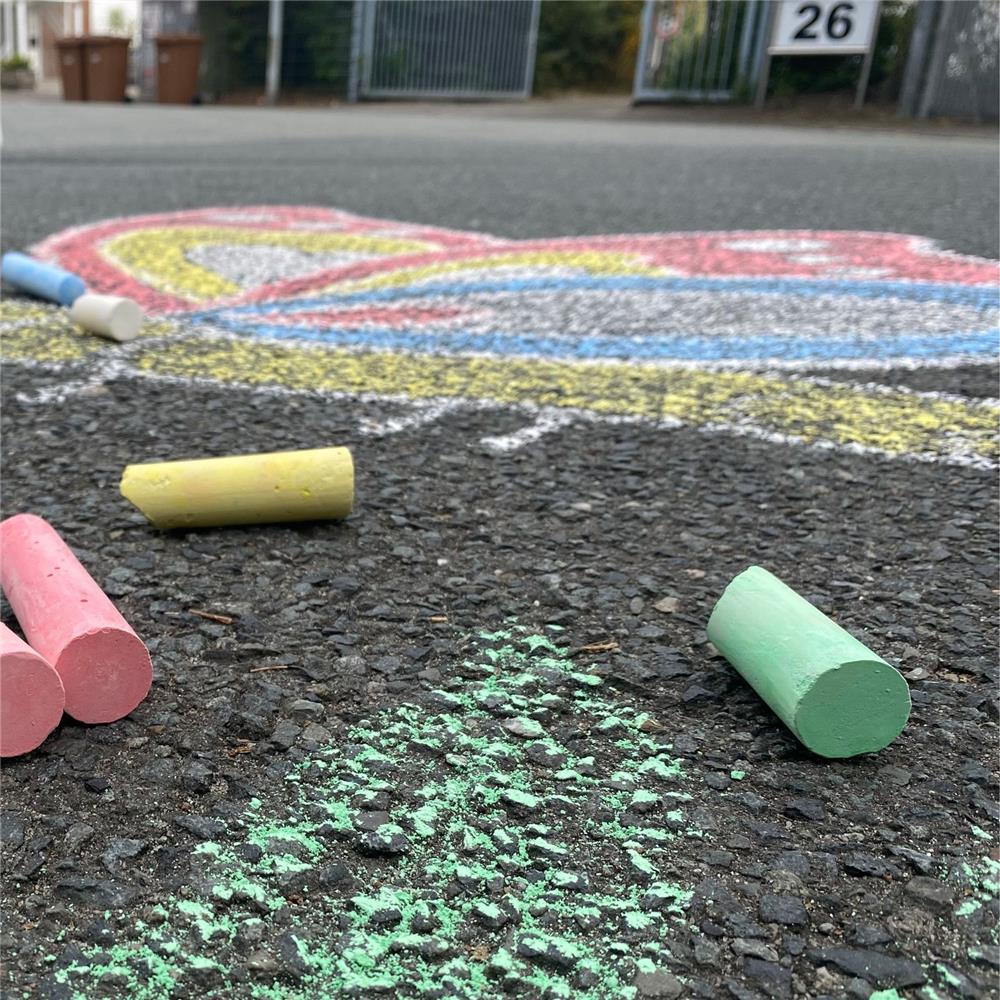 Best Sporting Straßenmalkreide JUMBO 5 Stück wasserlöslich Kinder Erwachsene