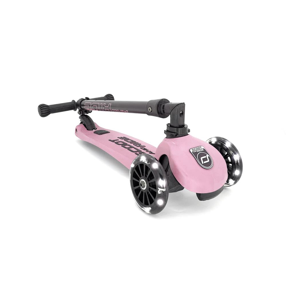 Scoot & Ride Highwaykick 3 LED Scooter, rose - Kinderroller, ab 3 Jahren