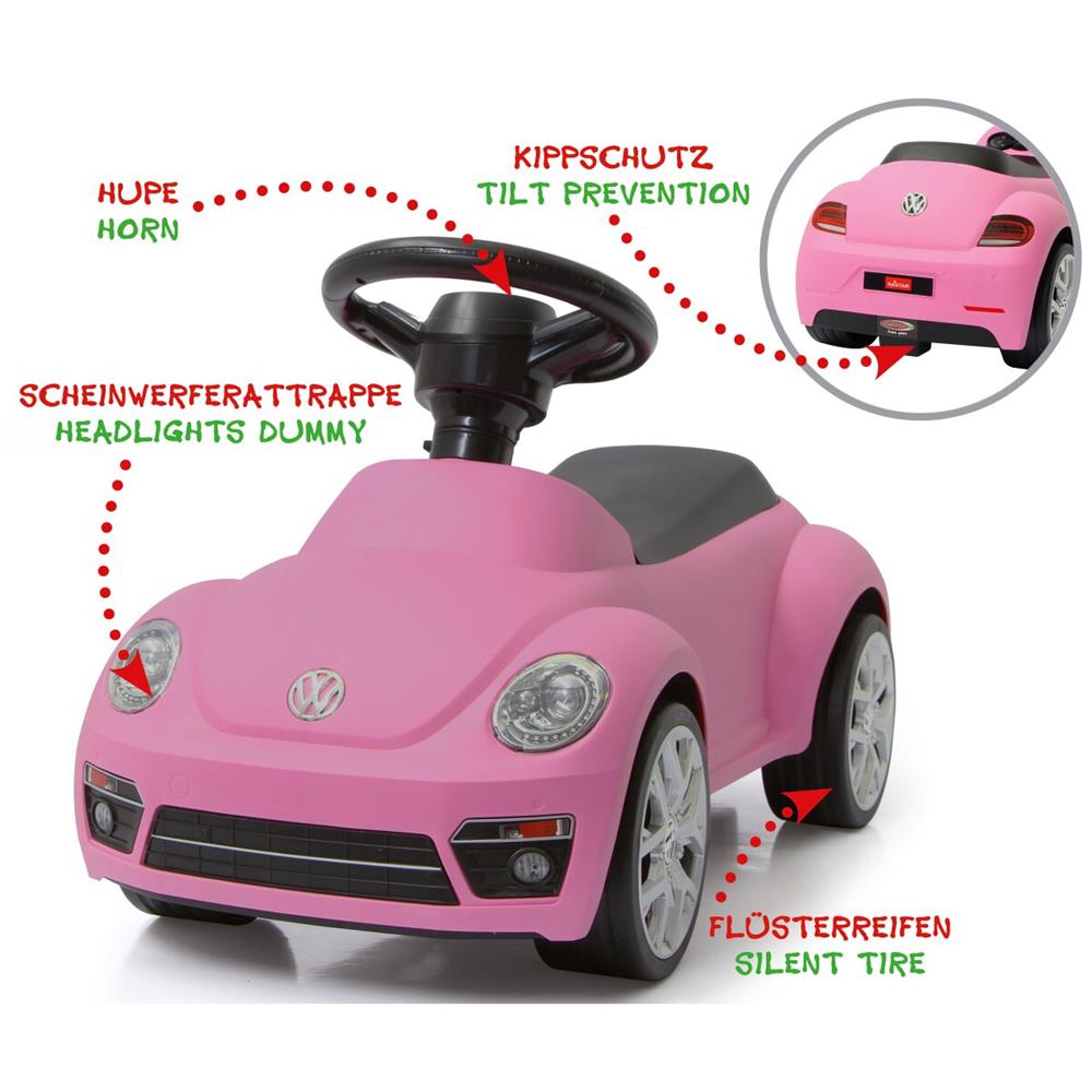 Jamara Rutscher VW Beetle pink - Rutschfahrzeug, ab 1,5 Jahre