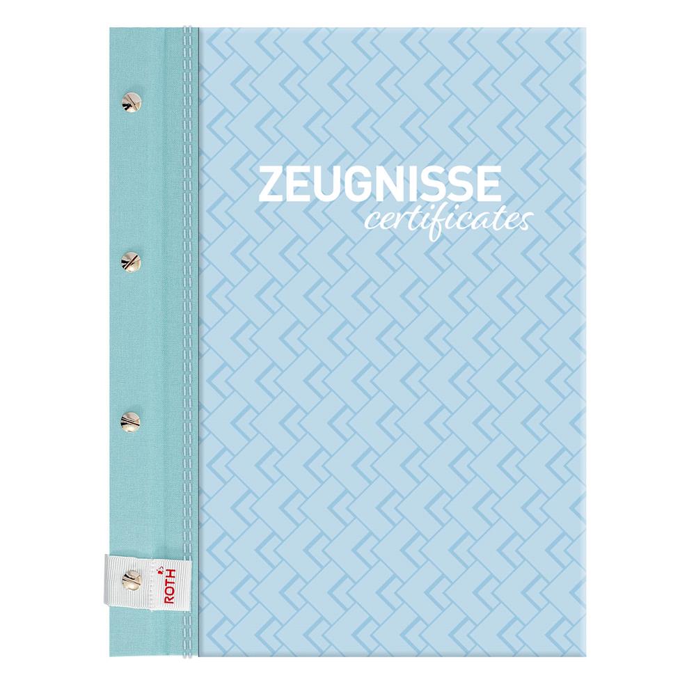 Roth Zeugnismappe Pattern A4 Swimming Pool Buchschrauben 12 Hüllen