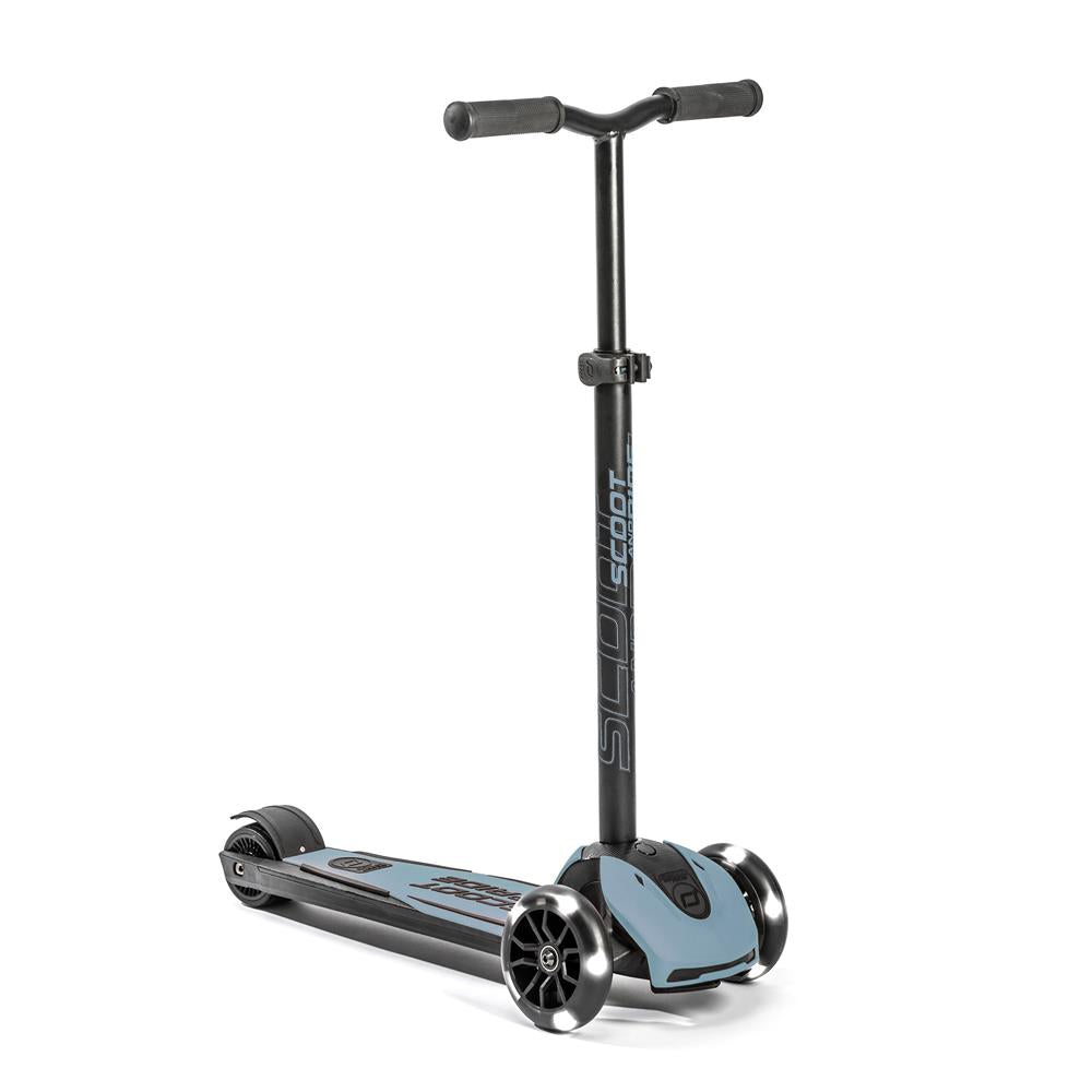 Scoot & Ride Highwaykick 5 LED Scooter, steel - Kinderroller, ab 5 Jahren
