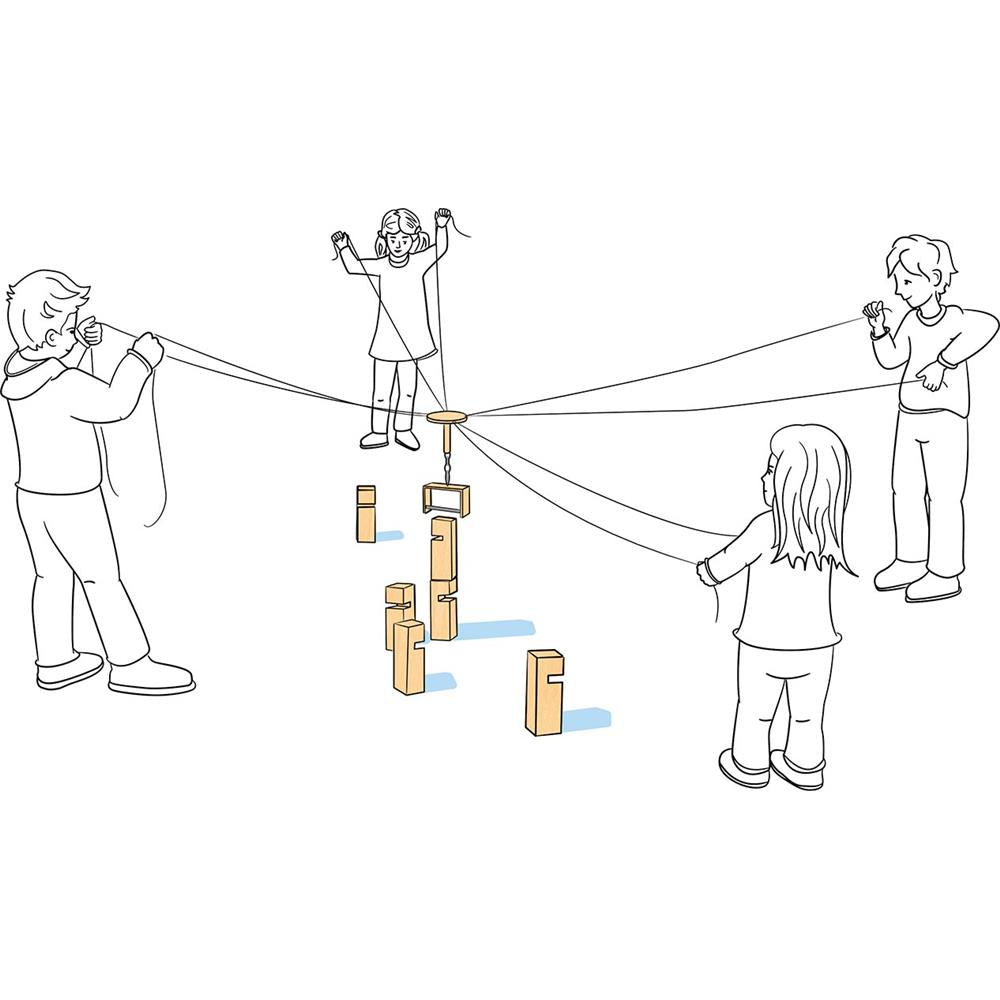 Goki Stapelspiel Fröbelturm - Outdoorspiel aus Holz