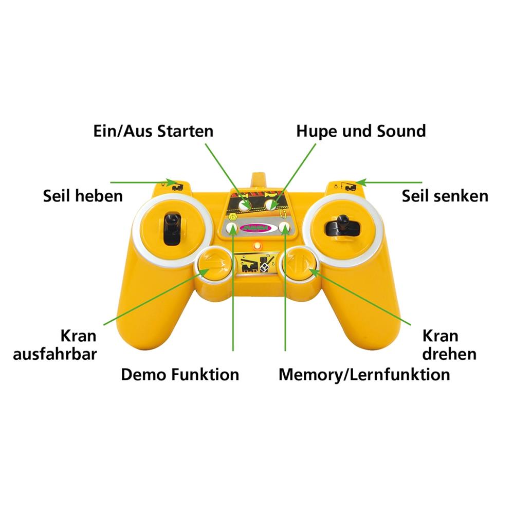 Jamara Schwerlastkran Mercedes-Benz Arocs, 1:20, 2,4GHz, ferngesteuertes Baufahrzeug