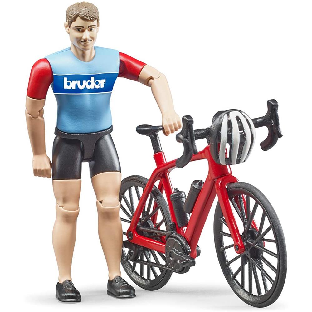 Bruder 63110 - bworld Rennrad mit Radfahrer