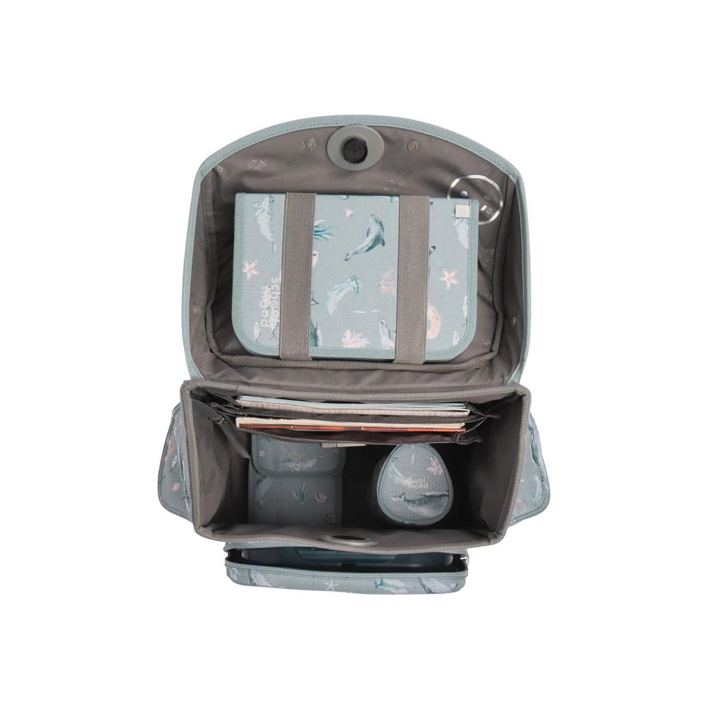 School-Mood Schulranzenset Timeless Air+ Aqua (Nordic Collection, blau)