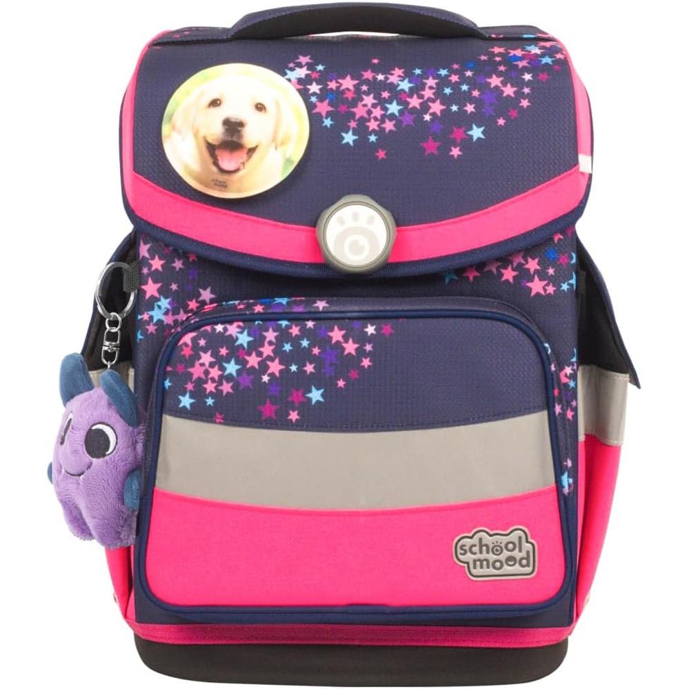 School-Mood Schulranzenset Timeless Pro, Leni (Hund), 7-teilig