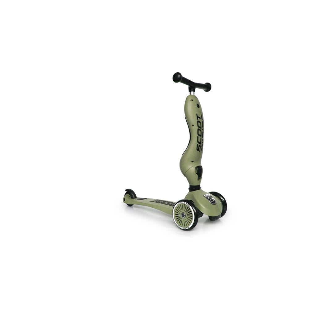 Scoot & Ride Highwaykick 1, olive - 2in1 Kinderroller, ab 1 Jahr