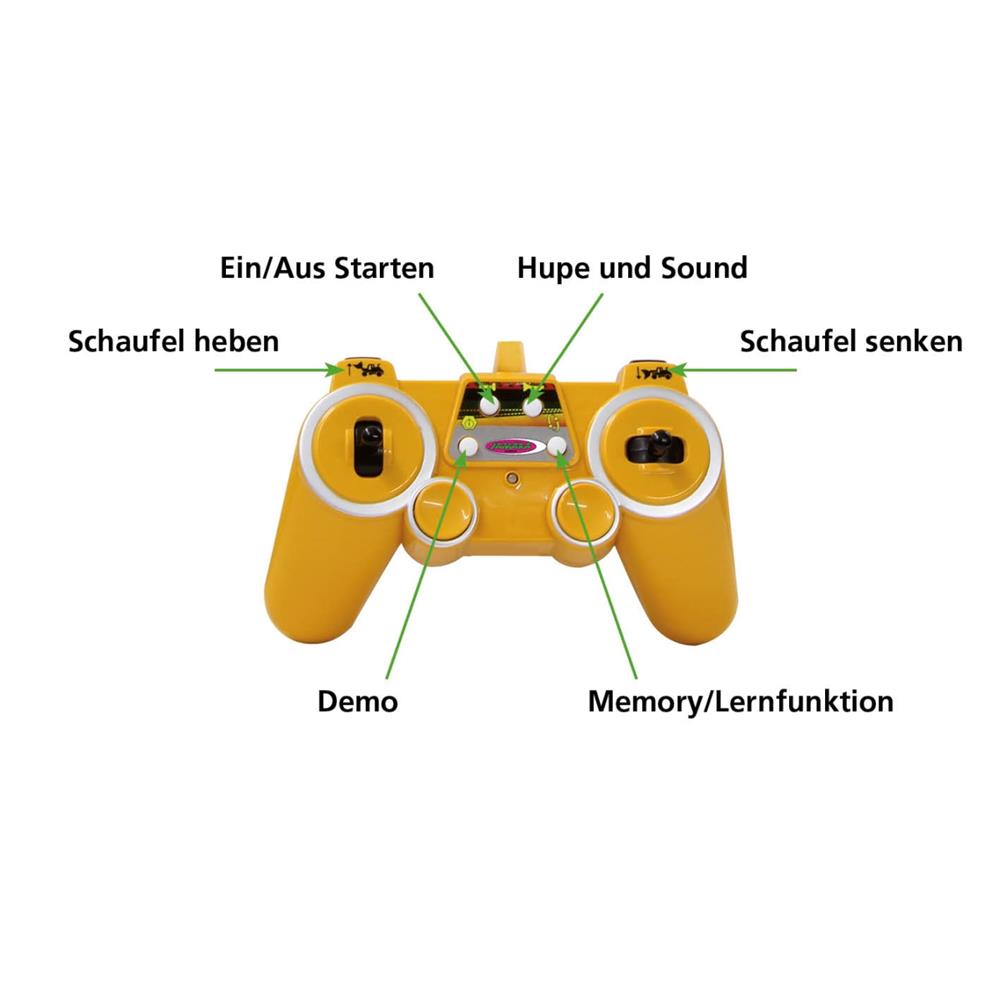 Jamara Radlader Liebherr 564, 1:20, 2,4G, ferngesteuertes Baufahrzeug, mit Licht und Sound