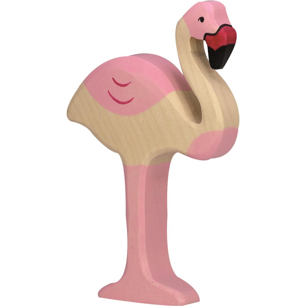 Holztiger Holzfigur - Flamingo, Holzspielzeug, ab 3 Jahren