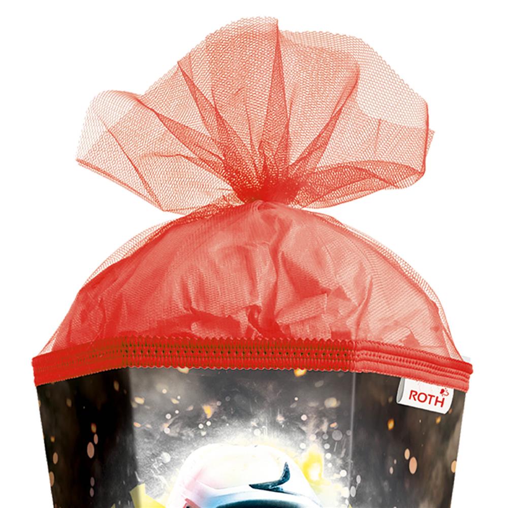 Roth Schultüte Feuerwehrmann, 85cm, eckig, Rot(h)-Spitze, Tüllverschluss