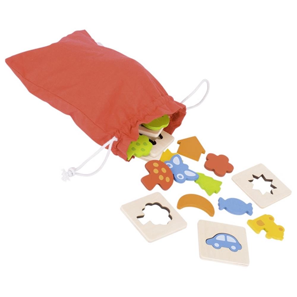 Goki Memospiel Formen ertasten - Lernspiel, Feinmotorik