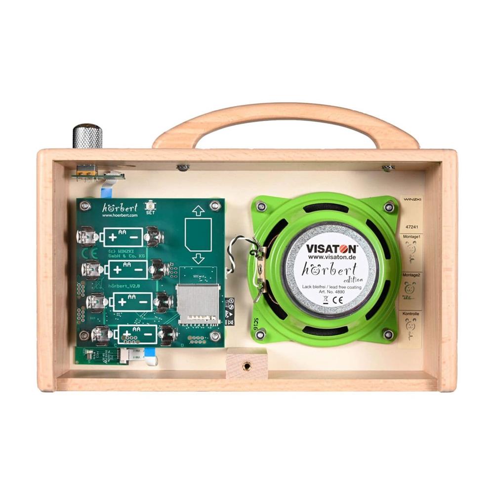 hörbert Musik-Player für Kinder – Holz, Bluetooth, WLAN & Aufnahme, Made in Germany