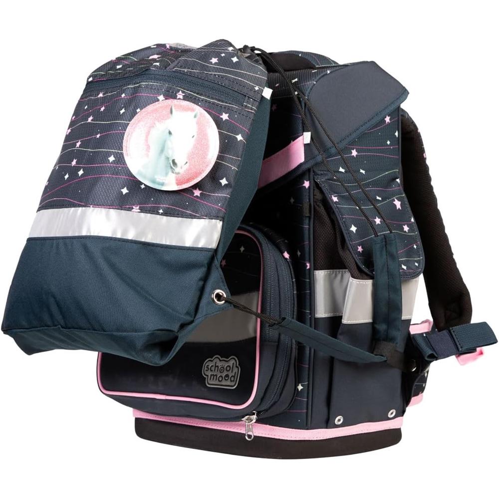 School-Mood Schulranzenset Timeless Pro, Ella (Pferd), 7-teilig