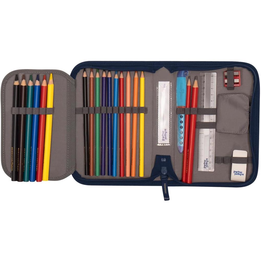 School-Mood Schulranzenset Timeless Pro, Leni (Hund), 7-teilig