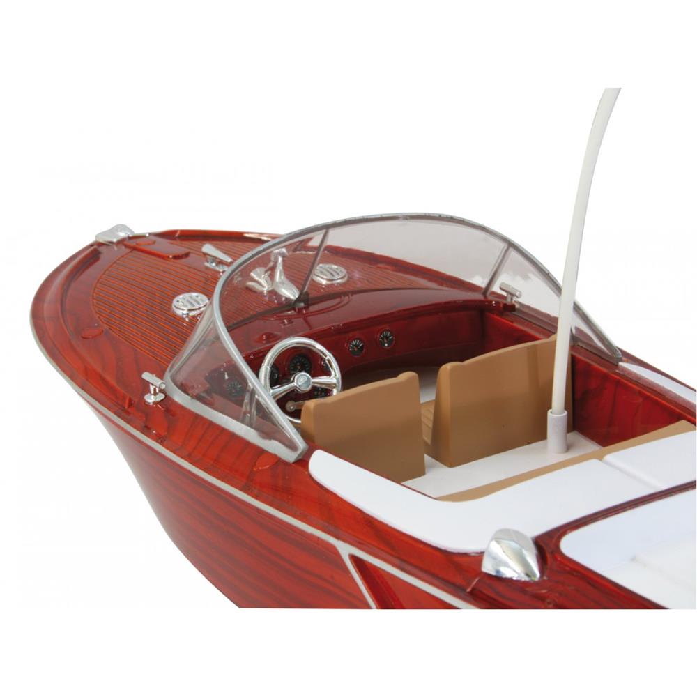 Jamara Venezia 2 Kanal 40MHz RC Boot Holzoptik Ferngesteuertes Rennboot mit Funksteuerung
