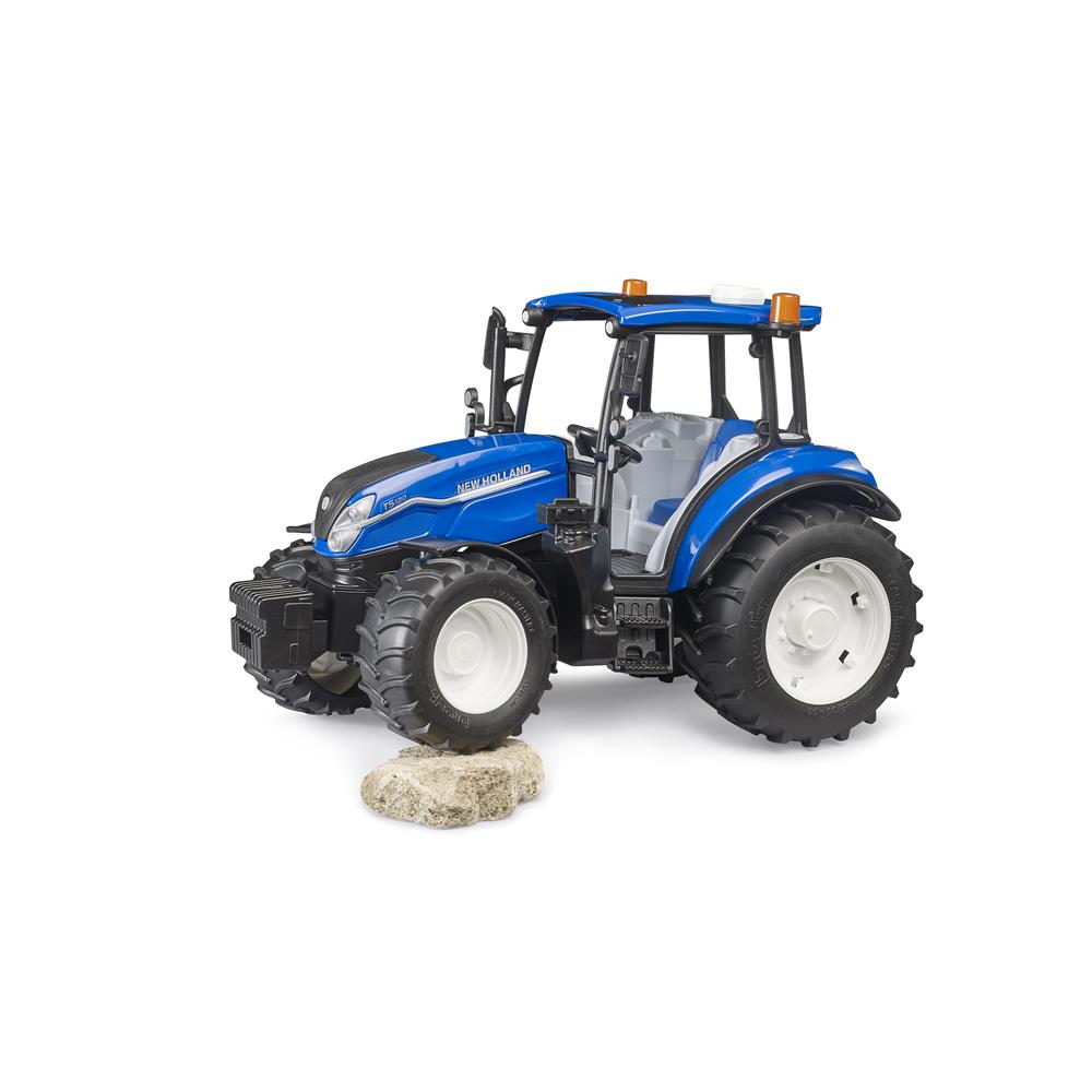 Bruder 02184 – New Holland T5.120 Traktor (1:16) mit Lenkfunktion