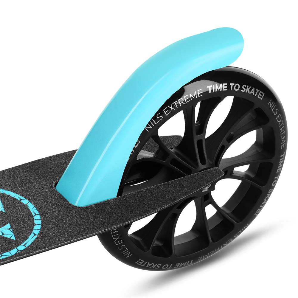 NILS EXTREME HM1302 City Scooter Schwarz-Blau, Freizeitroller, ABEC-7, bis 100 kg