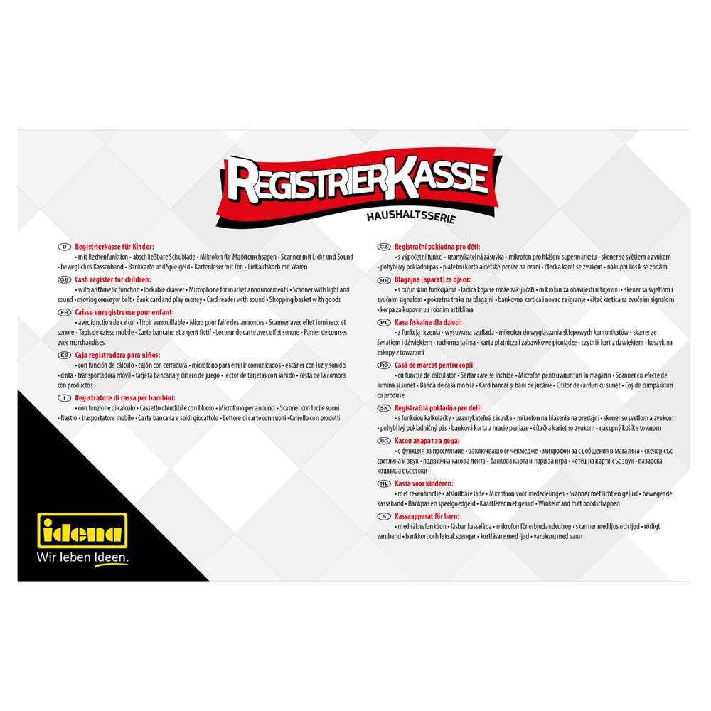 Idena Registrierkasse mit Licht- und Soundeffekten - Zubehör für Kaufladen